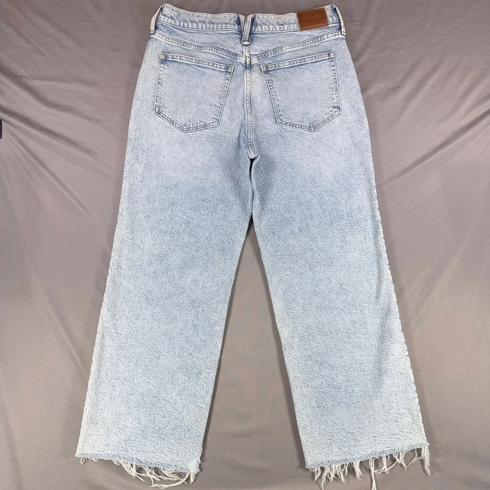 J.Crew Womens 29 Light‎ Wash Cotton Slim Wide Leg Denim Jeans BR131 Re-Imagined